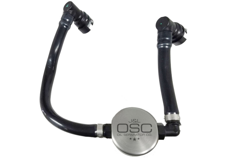 Séparateur d'huile côté passager J&amp;L 2018-2023 Ford Mustang GT 3.0 - Anodisé transparent