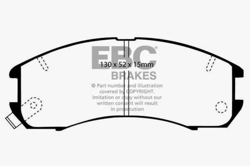 EBC 89-92 Ford Probe 2.2 Redstuff Front Brake Pads