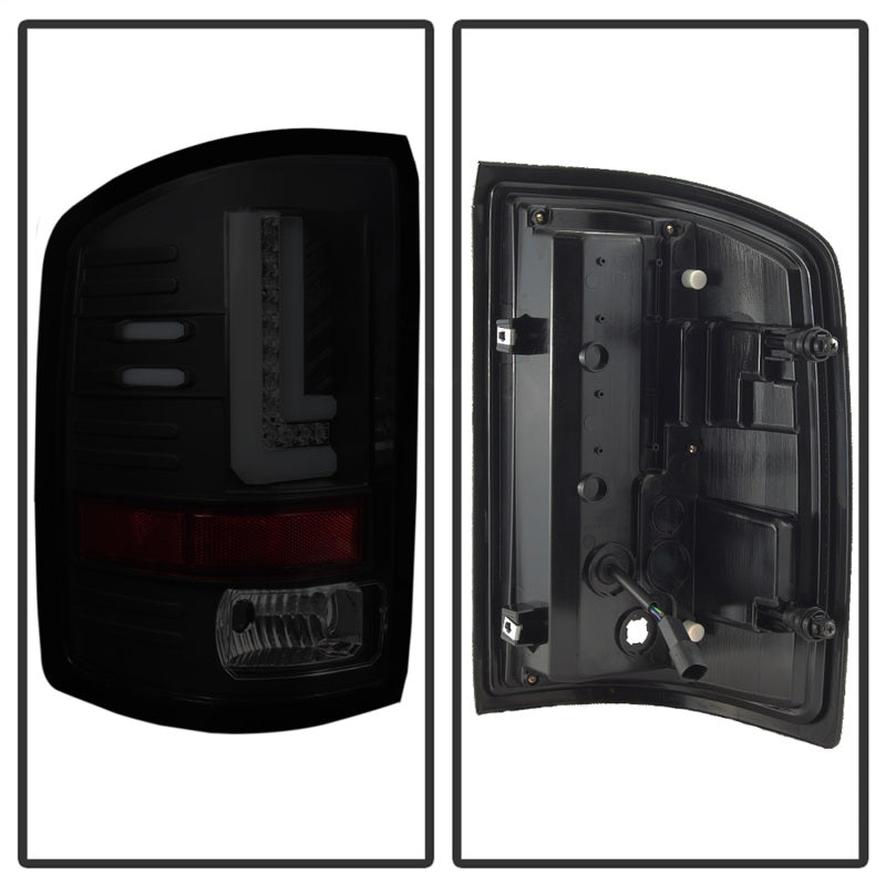 Feux arrière à DEL pour GMC Sierra 2016-2017 Spyder - Fumée noire ALT-YD-GS16-LED-BSM
