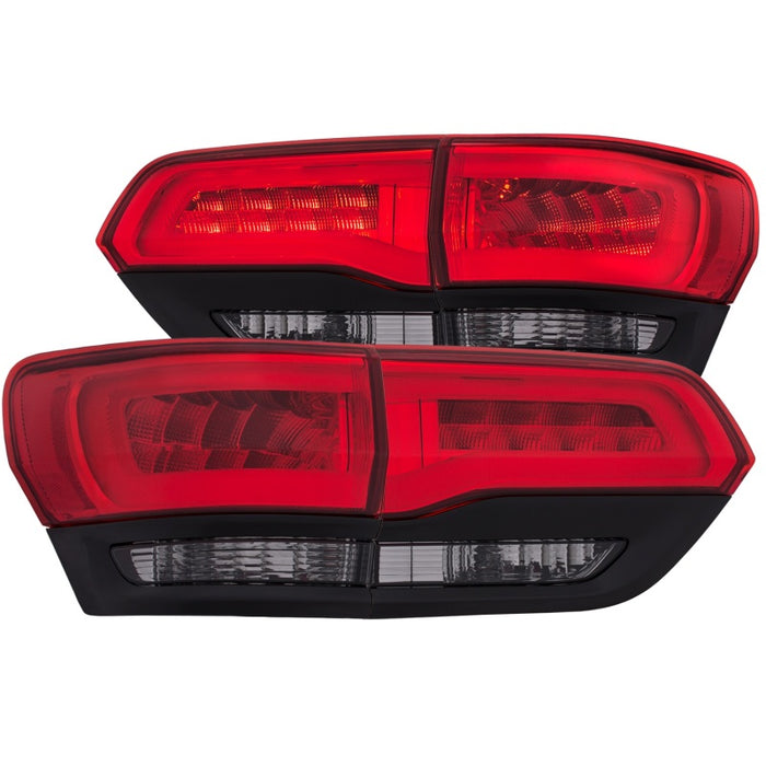 Feux arrière à LED ANZO 2014-2016 Jeep Grand Cherokee Rouge/Fumée