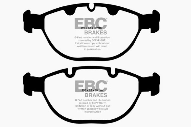 Plaquettes de frein avant EBC 02-04 BMW X5 4.6 Ultimax2