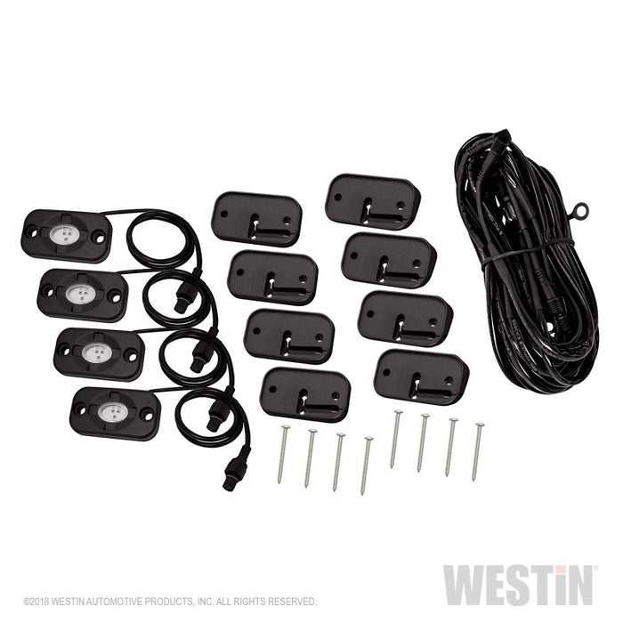 Kit d'éclairage LED Westin pour roches - Jeep Wrangler JK 07-18 / Jeep Wrangler JL 18-19