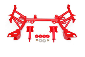 BMR 93-02 4th Gen F-Body K-member Low Mount Turbo LS1 Motor Mounts Standard Rack Mounts - Red BMR Suspension