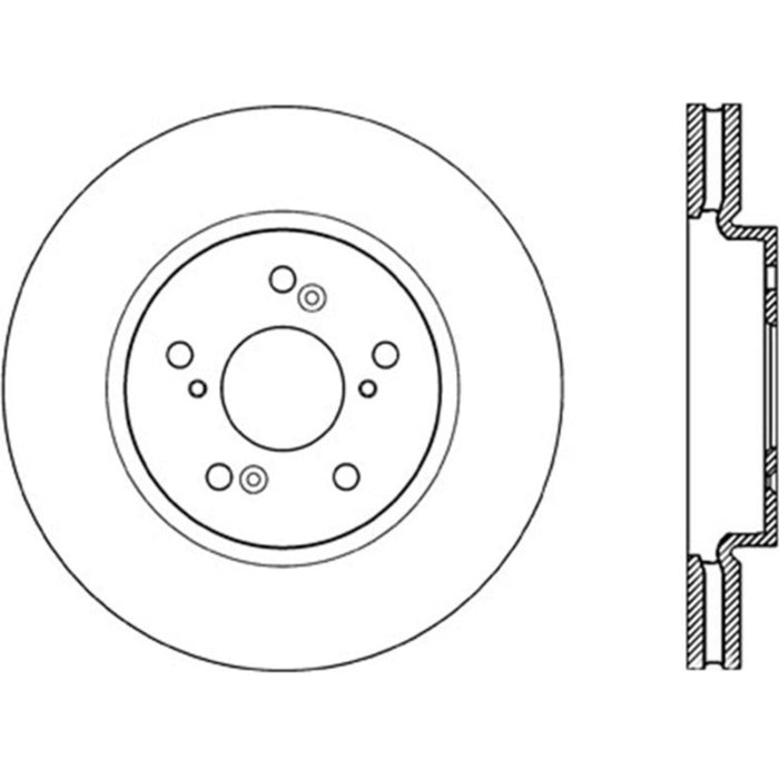 Rotor cryogénique avant haut de gamme Stoptech 07-12 Acura RDX