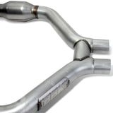 BBK 2015-16 Mustang V6 Short Mid H Pipe avec convertisseurs (à utiliser avec les collecteurs de la série 1642)