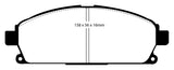 Plaquettes de frein avant EBC 03-06 Acura MDX 3.5 Yellowstuff