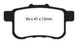 Plaquettes de frein arrière EBC 09-14 Acura TSX 2.4 Redstuff