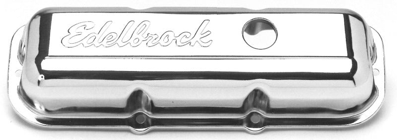 Cache-culbuteurs Edelbrock Signature Series Chevrolet 1982-1993 2 8L 60 V6 Chrome