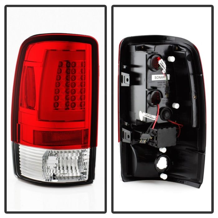 Feux arrière à LED pour Spyder 00-06 Chevy Suburban 1500/2500 V2 - Clr rouge (ALT-YD-CD00V2-LBLED-RC)