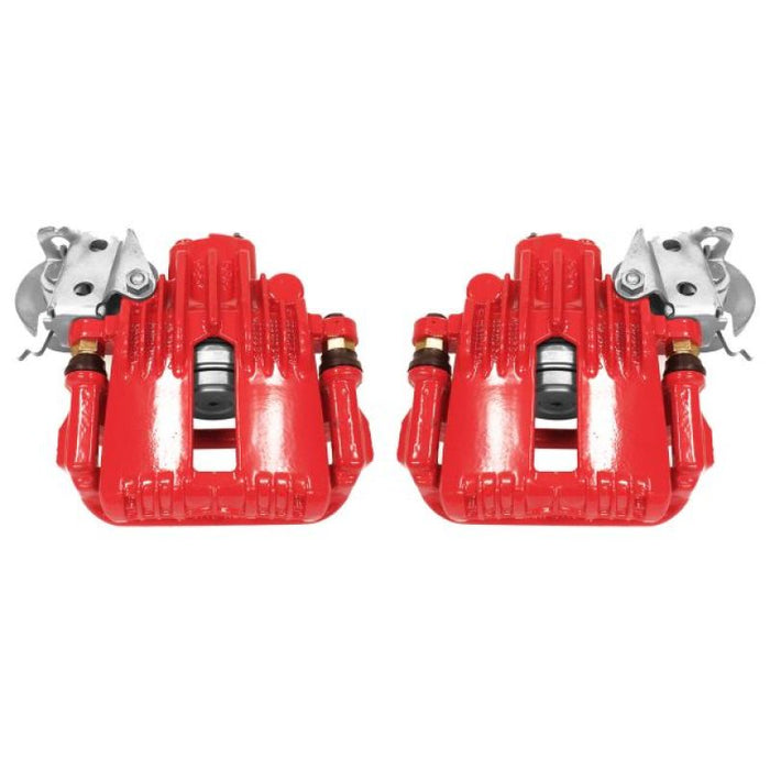 Power Stop 93-97 Chevrolet Camaro Rear Red Calipers w/Brackets - Pair