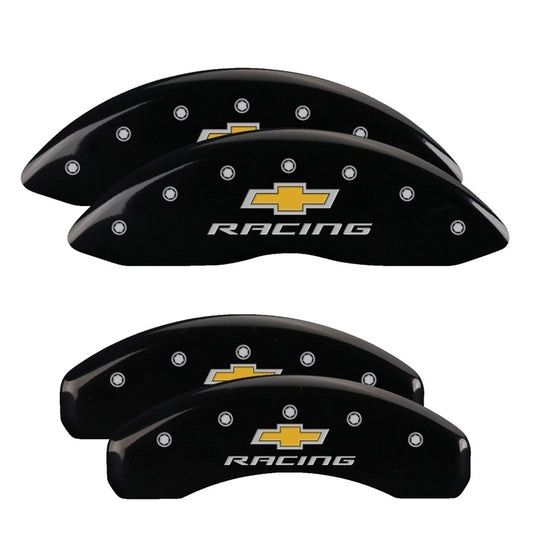 MGP 4 Caliper Covers Engraved F & R Avalanche SS Yellow Finish Blk Char 2008 Chevy Express 2500