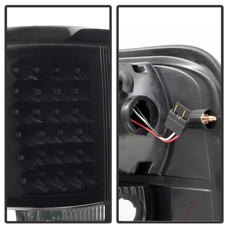 xTune Ford F150 Styleside 04-08 (Not Fit Heritage & SVT) LED Tail Lights Black ALT-ON-FF15004-LED-BK