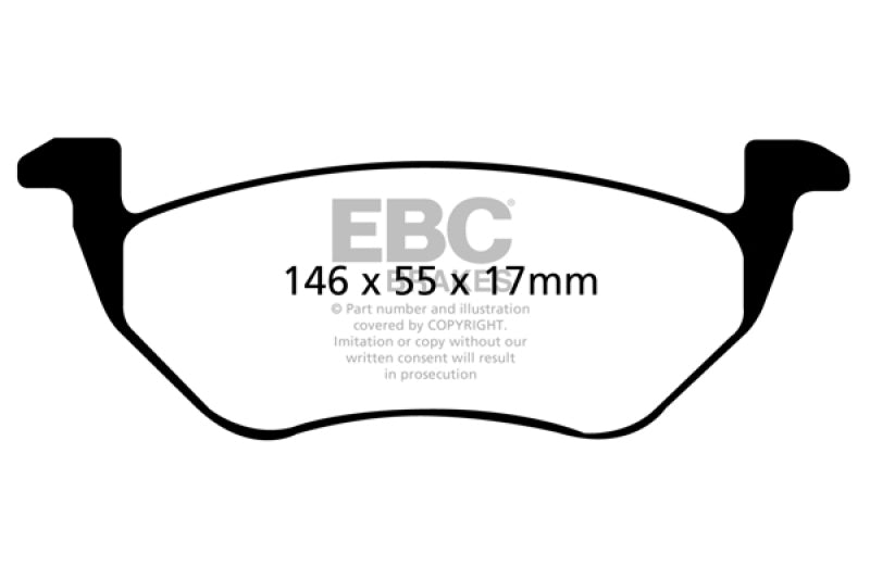 EBC 05-09 Ford Escape 2.3 Hybrid Yellowstuff Rear Brake Pads