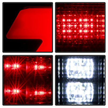 Feux arrière à LED Spyder 21-23 Ford F150 (halogène d'usine) - Noir (ALT-YD-FF15021HAL-BK)
