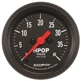 Manomètre de pompe à huile haute pression Autometer série Z 2-1/16 po 4 000 PSI avec moteur pas à pas numérique