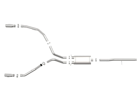 aFe Apollo GT Series 3 pouces 409SS GM Silverado/Sierra 1500 09-19 V6-4.3/V8-4.8/5.3L - Poli