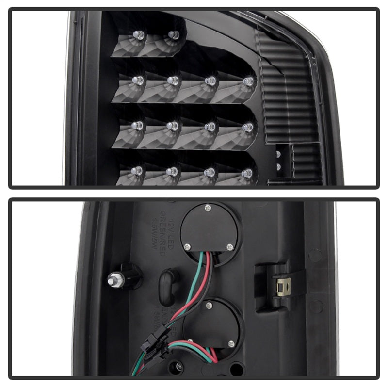 xTune Dodge Ram 02-06 1500 / Ram 2500/3500 03-06 LED Tail Light Black ALT-JH-DR02-LED-BK