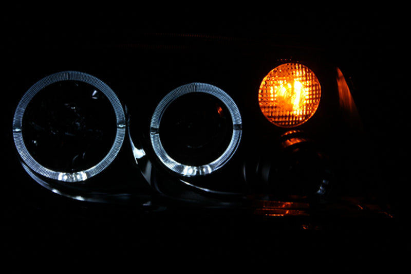 Phares de projecteur ANZO 1999-2005 Volkswagen Jetta avec halo noir (CCFL)