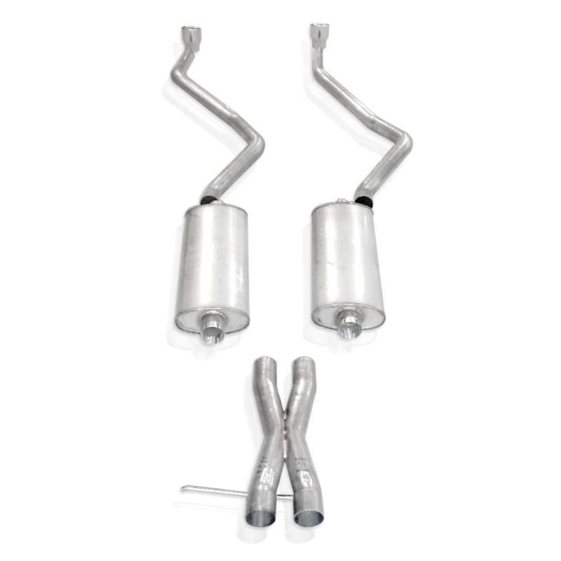 Embouts de silencieux à chambre X-Pipe d'échappement 2-1/2 po pour Chevy Tahoe et Yukon LT 2007-14 en acier inoxydable