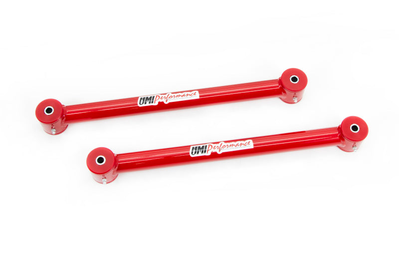 Bras de suspension inférieurs tubulaires non réglables UMI Performance 82-02 GM F-Body - Rouge