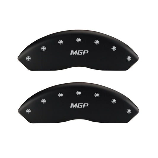 MGP 4 Caliper Covers Engraved Front & Rear Tiffany Snake Black finish silver ch