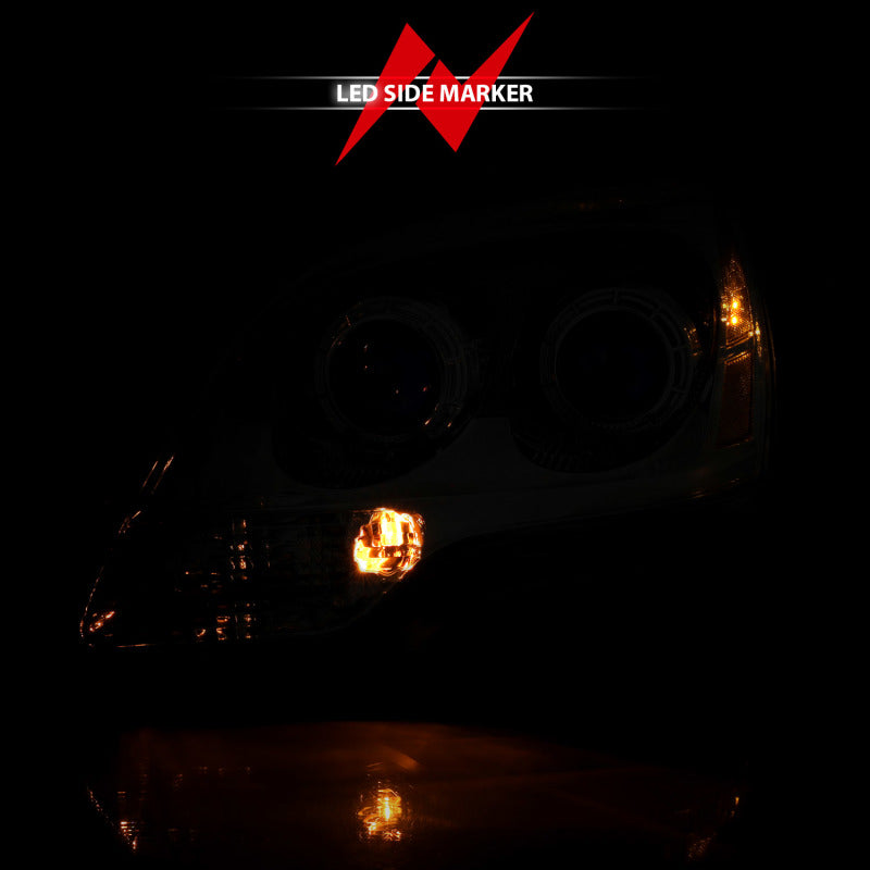 Phare en cristal ANZO 2001-2005 Chrysler Pt Cruiser Chrome Ambre (OE)