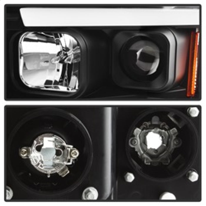 Phares de projecteur à barre lumineuse Spyder 02-05 Dodge Ram 1500 - Noir (PRO-YD-DR02V2-LB-BK)