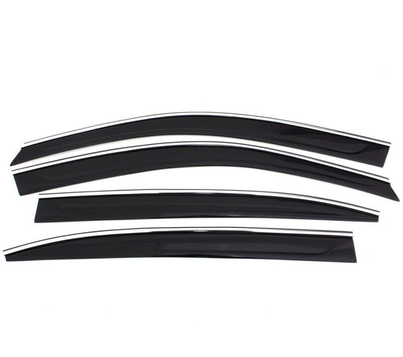 Déflecteurs à profil bas AVS 03-07 Honda Accord Ventvisor 4 pièces - Fumé avec garniture chromée