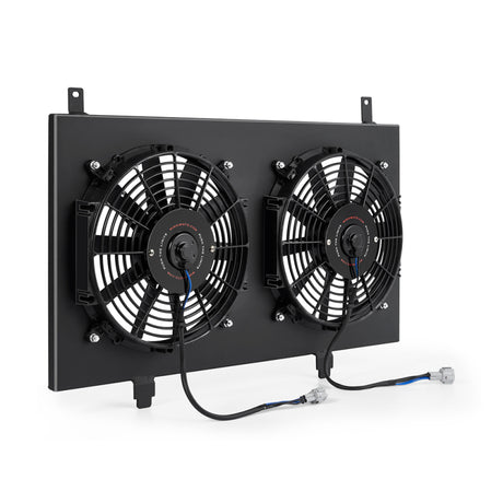 Carénage de ventilateur en aluminium noir Mishimoto 03-06 Nissan 350Z