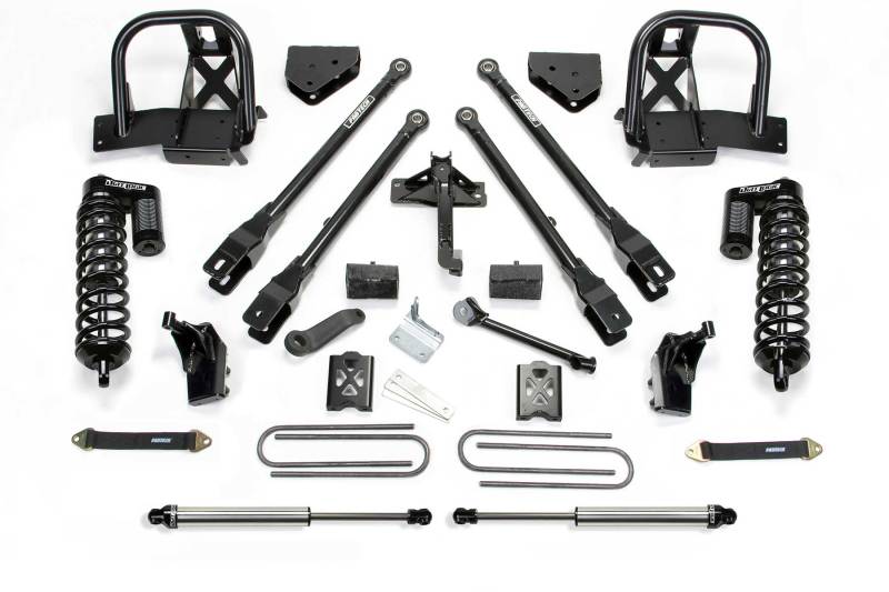 Système Fabtech 11-16 Ford F250 4WD 6 pouces 4Link avec DLS 4.0 C/O et DLS Rr