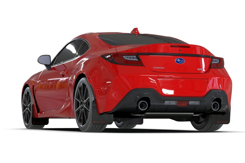 Bavette garde-boue Rally Armor 2022+ Subaru BRZ / 2022+ Toyota GR86 Black UR avec logo rouge
