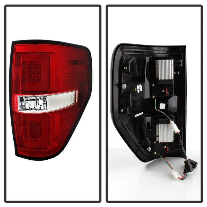 Barre lumineuse LED arrière Spyder 09-14 Ford F150 V2 - Rouge transparent (ALT-YD-FF15009V2-LBLED-RC)