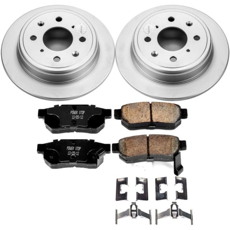 Power Stop 90-01 Acura Integra Rear Z17 Evolution Geomet Coated Brake Kit