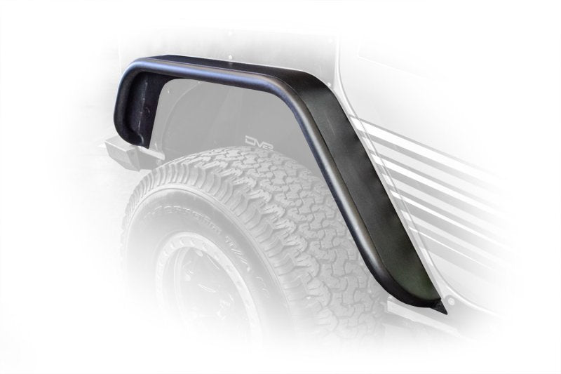 Garde-boue avant et arrière à tube plat DV8 Offroad 07-18 Jeep Wrangler JK