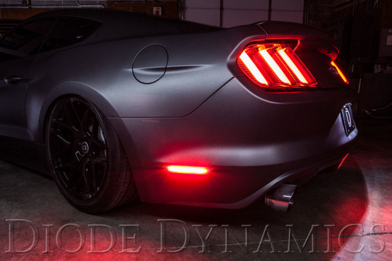 Feux de position latéraux à LED Diode Dynamics 15-21 EU/AU Ford Mustang - Rouge (paire)