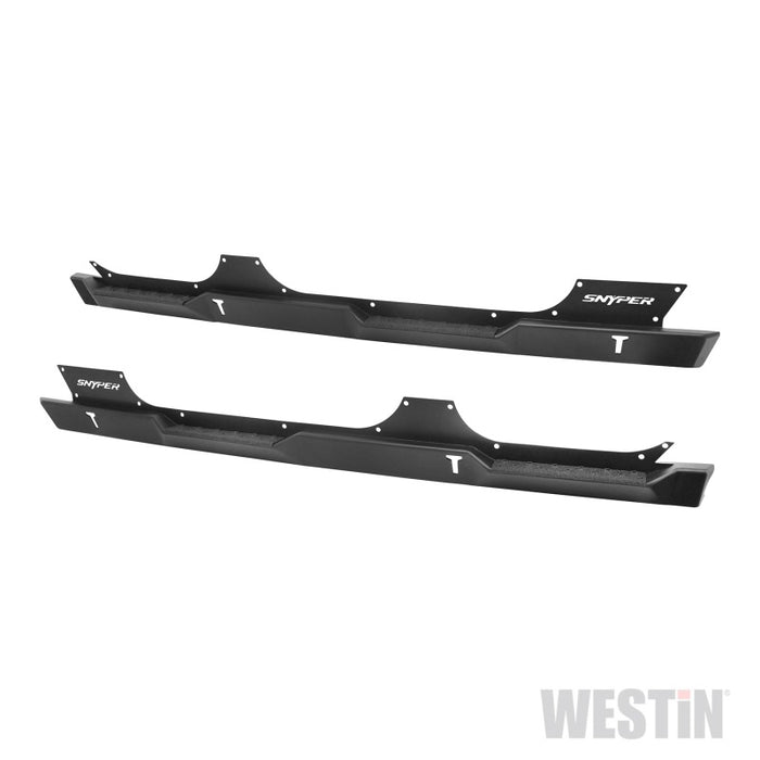 Marchepieds Westin/Snyper 07-17 Jeep Wrangler Unlimited Rock Slider - Noir texturé