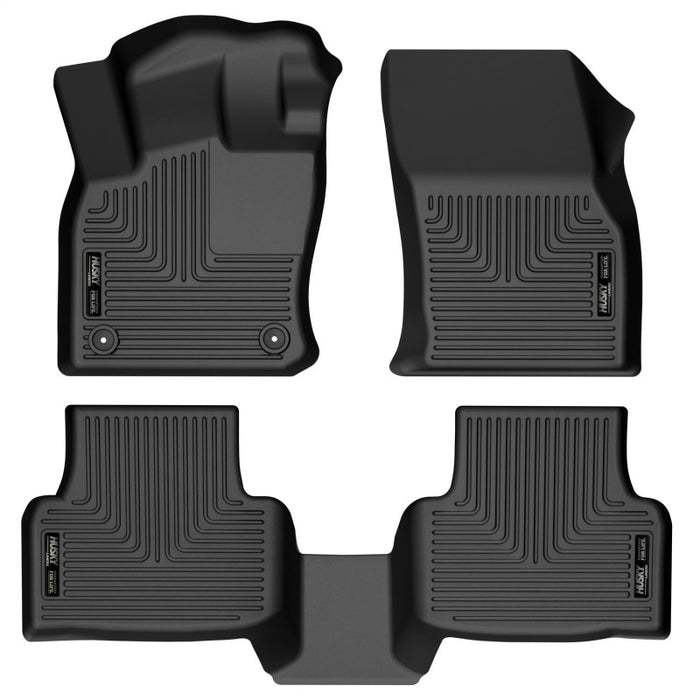 Husky Liners 2022 Volkswagen Taos Weatherbeater Black Front & 2nd Seat Floor Liners