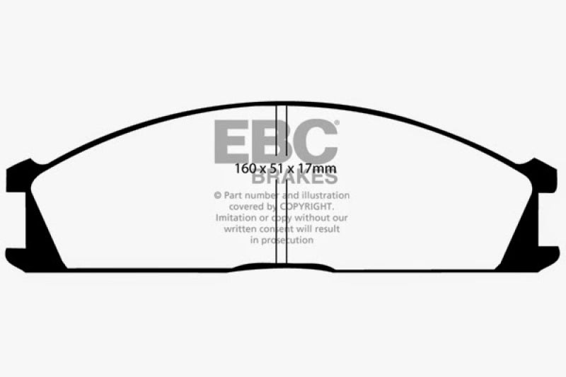 Plaquettes de frein avant EBC Greenstuff pour Subaru SVX 3.3 92-97