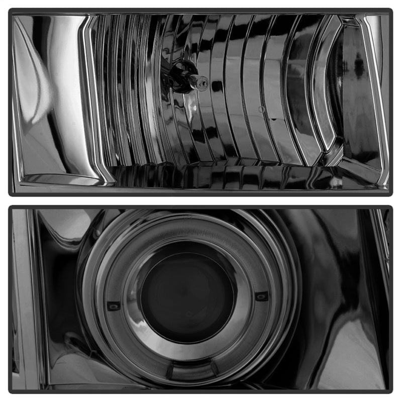 Phares de projecteur Spyder GMC Yukon 07-14/Yukon Denali 07-14 LED Halo LED Smke PRO-YD-GY07-HL-SM