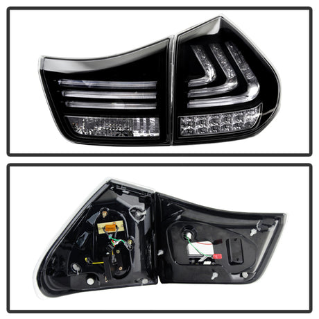 Feux arrière à LED Spyder Lexus RX330/RX350 04-09 Noir ALT-YD-LRX04-LED-BK