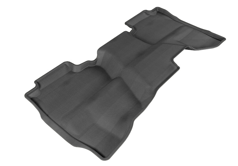 Tapis de sol 3D MAXpider 2014-2019 Chevrolet/GMC Silverado Double Cab Kagu 2e rangée - Noir