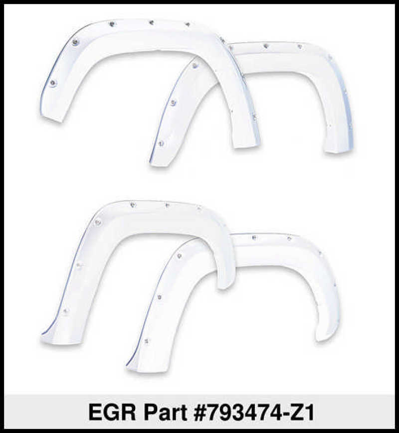 EGR 15+ Ford F150 Bolt-On Look Color Match Fender Flares - Set - Oxford White