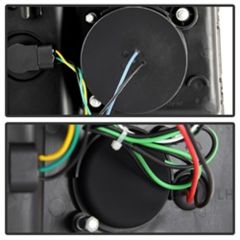 Phares de projecteur Spyder Chevy Silverado 1500 14-16 Barre lumineuse DRL Blk PRO-YD-CS14-LBDRL-BK