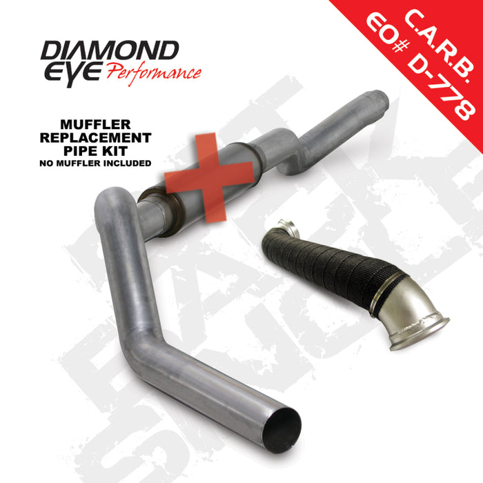 KIT Diamond Eye 5 pouces CB MRP SGL avec TDP AL 06-07 Chevy/GMC 6,6 L Duramax 2500/3500