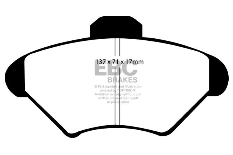 EBC 94-98 Ford Mustang 3.8 Yellowstuff Front Brake Pads