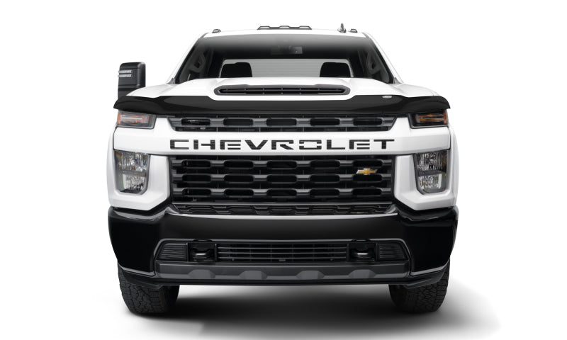 Protection de capot à profil haut AVS 20-22 pour Chevrolet Silverado 2500/3500 HD Bugflector II - Fumée