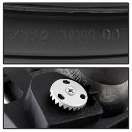 Phares de projecteur Spyder GMC Sierra 1500/2500/3500 99-06 LED Halo LED Fumée PRO-YD-CDE00-HL-SMC