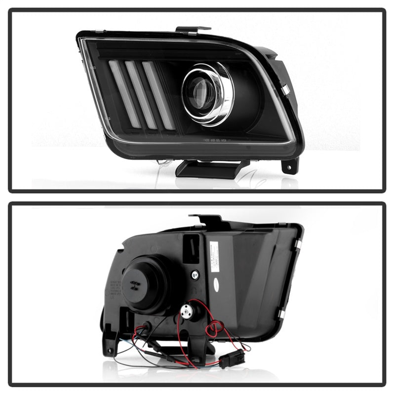 Phares à DEL haute puissance Spyder Ford Mustang 05-08 V2 - Noir PRO-YD-FM05AP-BK
