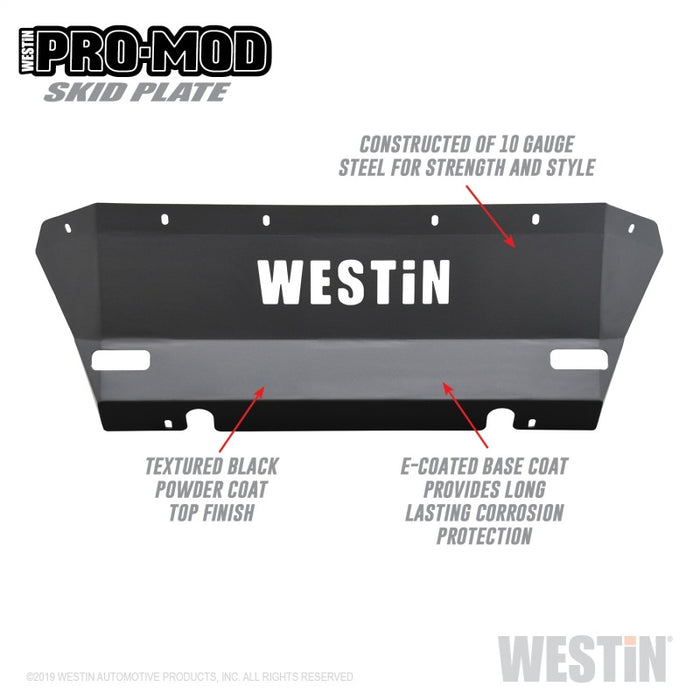 Plaque de protection Westin 15-20 Chevrolet Colorado Pro-Mod - Tex. Blk