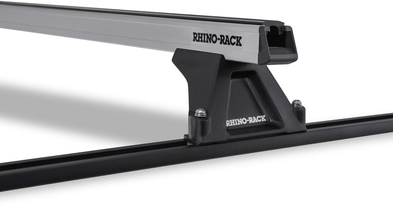 Rhino-Rack 91-97 Toyota Previa 5 Door Wagon Heavy Duty RLTF Track Mount 2 Bar Roof Rack - Silver